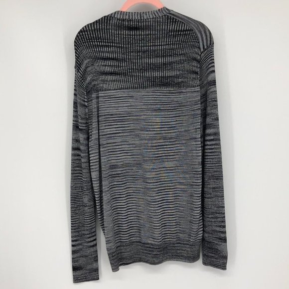 Armani Exchange grey purple space dye button front rayon cardigan - Picture 2 of 13